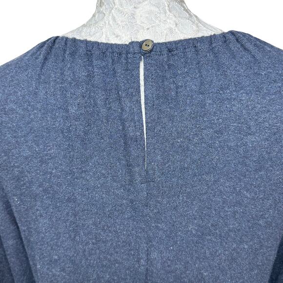 Velvet by Graham and Spencer Viscose Blend Midi Knit Dress Blue Women Small NWT - Picture 8 of 10